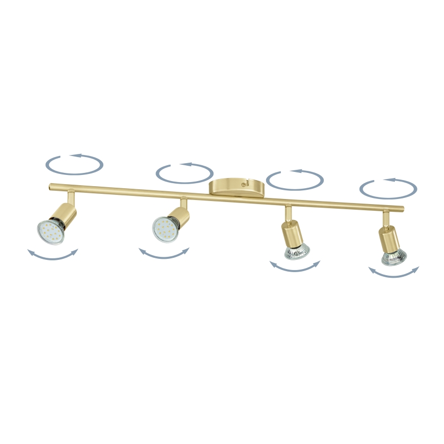 Eglo - Faretto LED 4xGU10/2,8W/230V 3000K oro