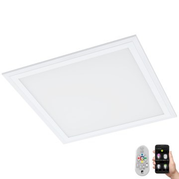 Eglo 33206 - Plafoniera a LED RGBW dimmerabile SALOBRENA-C LED/16W/230V 30x30 cm + telecomando incluso