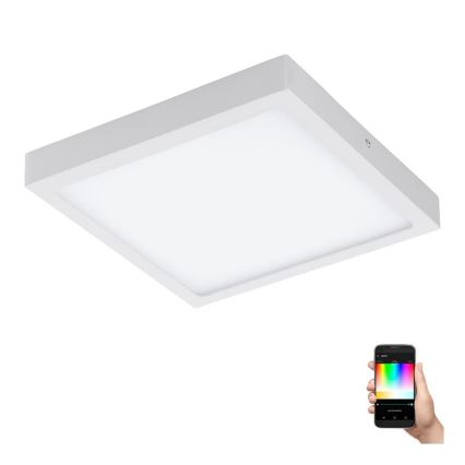 Eglo 33209 - Plafoniera dimmerabile LED RGBW FUEVA-C LED/21W/230V 2700-6500K 30x30 cm bianca