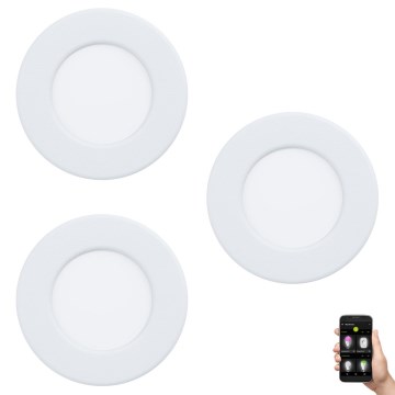 Eglo 33217 - SET 3x LED RGBW Lampada da incasso dimmerabile FUEVA LED/3W/230V