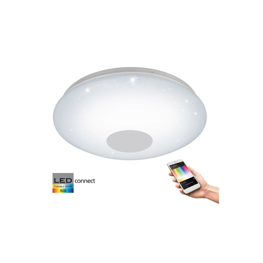 Eglo 33218 - Plafoniera dimmerabile RGBW VOLTAGO-C LED/17W/230V 2700-6500K diametro 38 cm