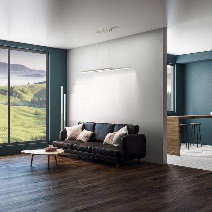 Eglo 33232 - Lampadario dimmerabile LED RGBW a sospensione su cavo FRAIOLI-C LED/34W/230V cromo opaco