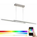 Eglo 33232 - Lampadario dimmerabile LED RGBW a sospensione su cavo FRAIOLI-C LED/34W/230V cromo opaco