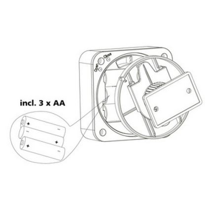 Eglo 33236 - Sensore di movimento da esterno CONNECT SENSOR 3xAA 12 m bianco IP44