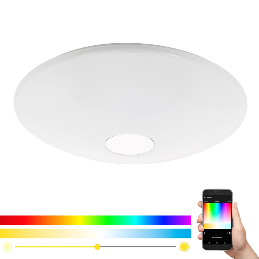 Eglo 33271 - Plafoniera dimmerabile RGBW TOTARI-C LED/34W/230V diametro 60 cm + telecomando
