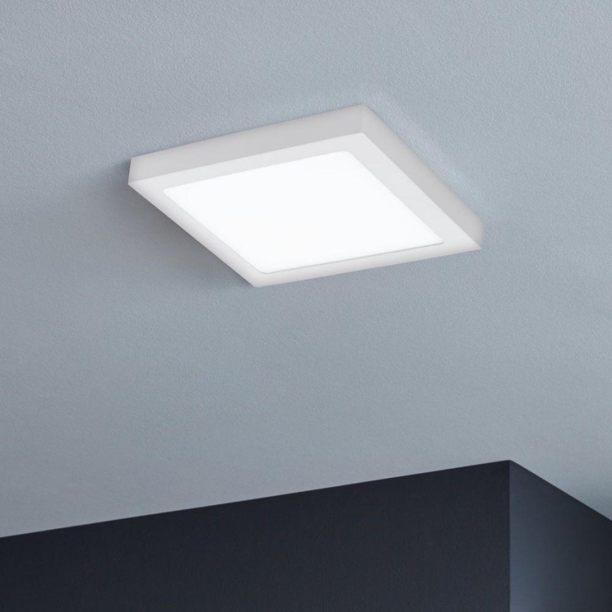 Eglo 33316 - Plafoniera LED RGBW dimmerabile FUEVA-C LED/15,6W/230V 2700-6500K 22,5x22,5 cm bianco