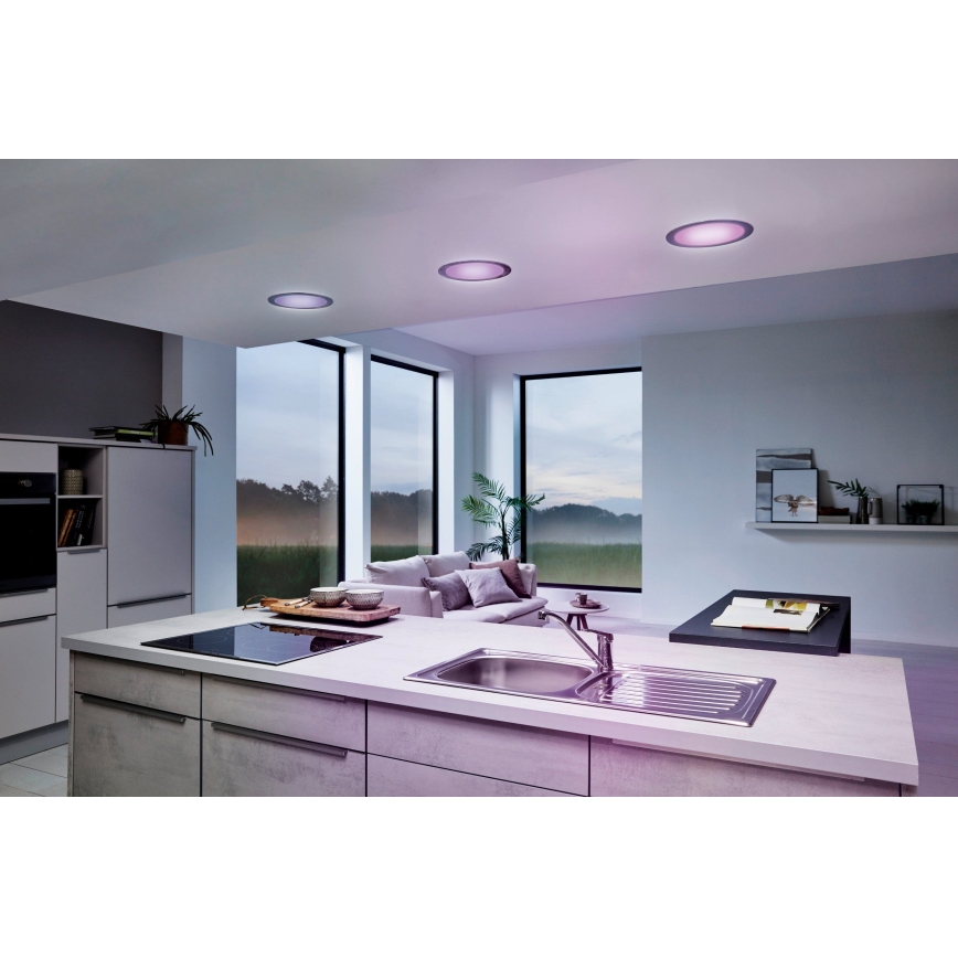 Eglo 33317 - Faretto da incasso LED RGBW dimmerabile FUEVA-C LED/15,6W/230V 2700-6500K diam. 22,5 cm