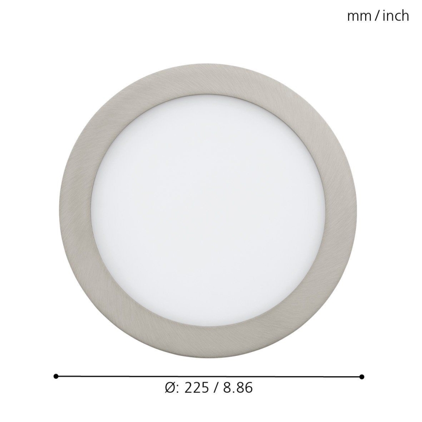 Eglo 33317 - Faretto da incasso LED RGBW dimmerabile FUEVA-C LED/15,6W/230V 2700-6500K diam. 22,5 cm