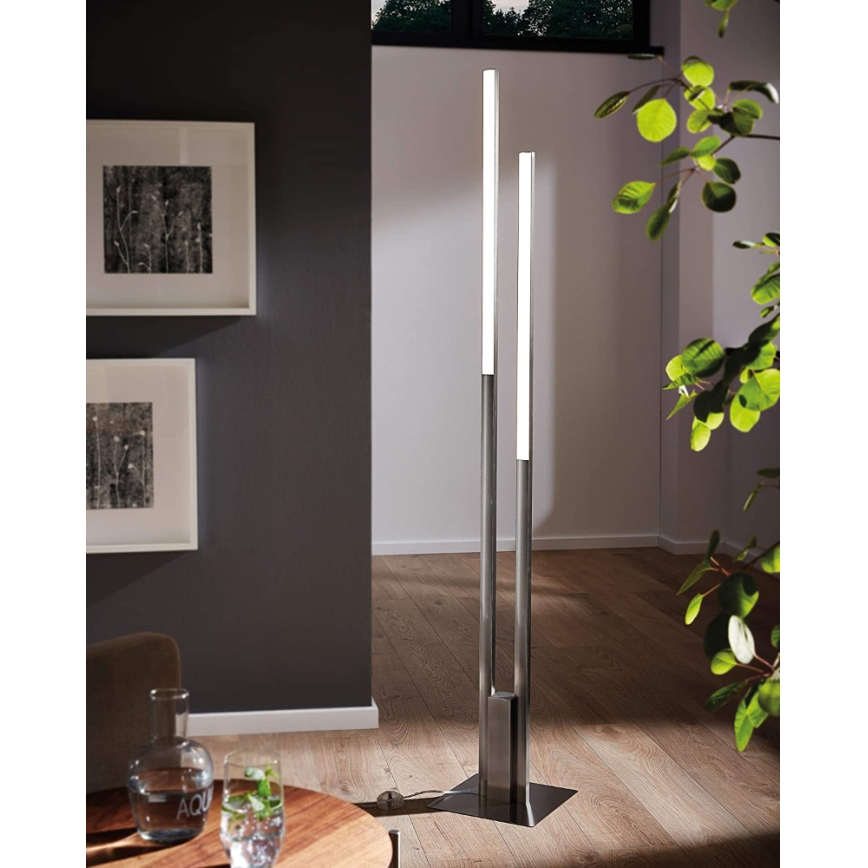 Eglo 33323 - LED RGBW Lampada da terra con dimmer FRAIOLI-C 2xLED/17W/230V 2700-6500K cromo opaco