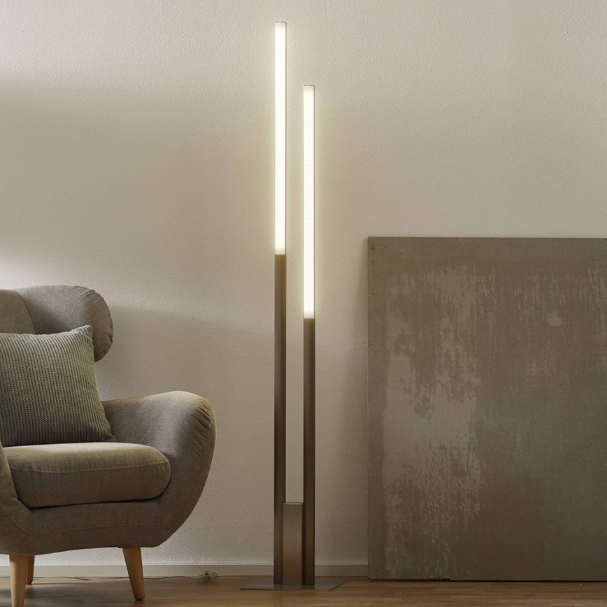 Eglo 33323 - LED RGBW Lampada da terra con dimmer FRAIOLI-C 2xLED/17W/230V 2700-6500K cromo opaco