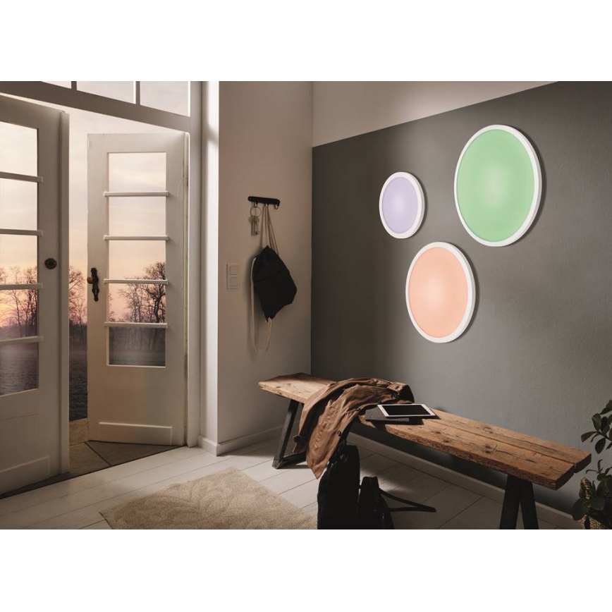 Eglo 33341 - Plafoniera dimmerabile LED RGBW SARSINA-C LED/16W/230V 2700-6500K Ø 30 cm + telecomando
