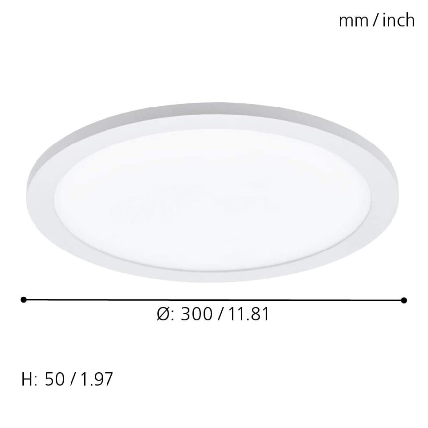 Eglo 33341 - Plafoniera dimmerabile LED RGBW SARSINA-C LED/16W/230V 2700-6500K Ø 30 cm + telecomando