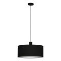 Eglo 33355 - Lampadario a sospensione su cavo AMANI 1xE27/60W/230V Ø 53 cm nero