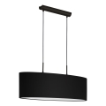 Eglo 33356 - Lampadario a sospensione AMANI su cavo 2xE27/60W/230V nero