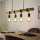 Eglo 33378 - Lampadario LED a sospensione con filo TOWNSHEND 4xE27/4W/230V 2200K beige/nero