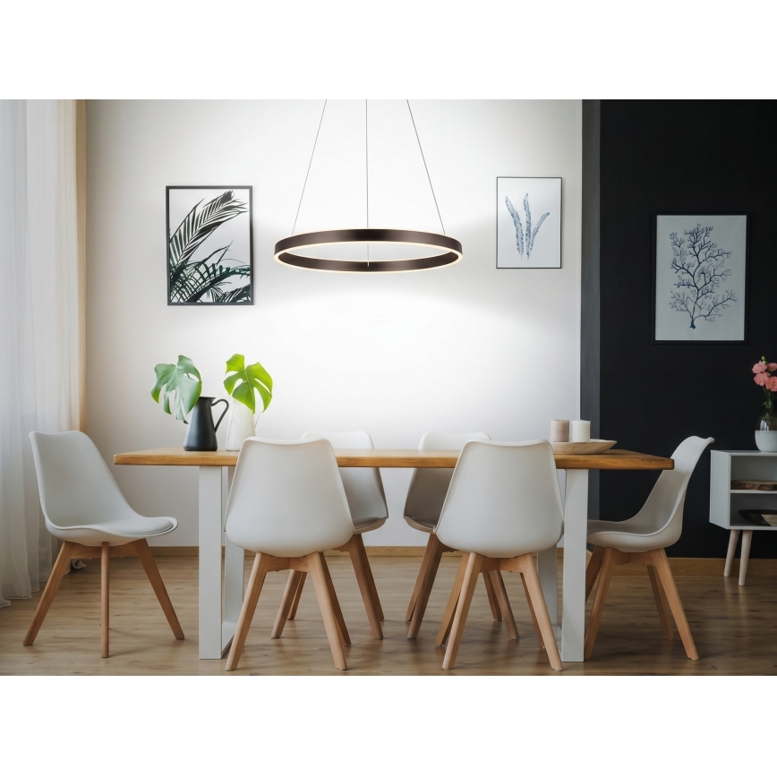 Eglo 33483 - Lampadario a sospensione su cavo ALCAZABA 2xLED/18W/230V 3000K Ø 55 cm finitura bronzata