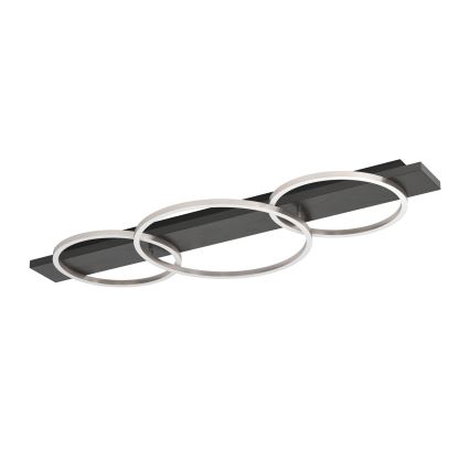 Eglo 33488 - Plafoniera LED BOYAL 2xLED/12W/230V + LED/12W nera