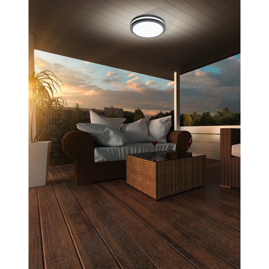 Eglo 33571 - Lampada LED dimmerabile da bagno LOCANA-C LED/14W/230V IP44 nero