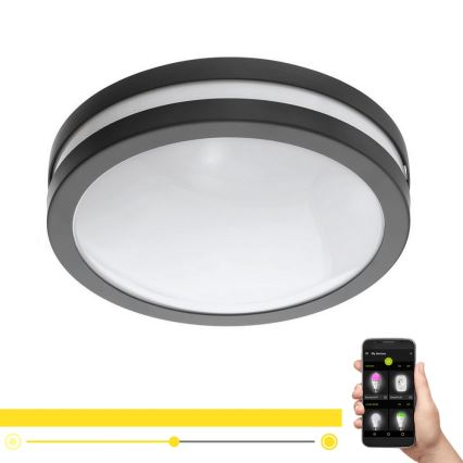 Eglo 33571 - Lampada LED dimmerabile da bagno LOCANA-C LED/14W/230V IP44 nero