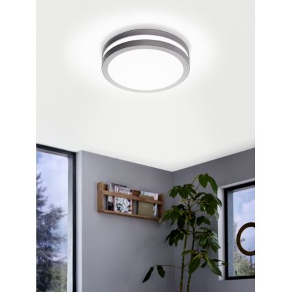 Eglo 33572 - Lampada LED dimmerabile da bagno LOCANA-C LED/14W/230V IP44 argento