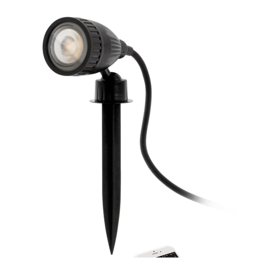 Eglo 33579 - LED RGBW Lampada da esterno NEMA-C 1xGU10/5W/230V IP44 nera