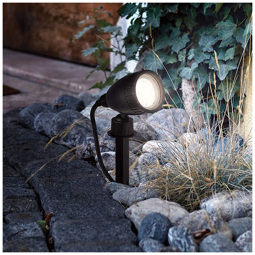 Eglo 33579 - LED RGBW Lampada da esterno NEMA-C 1xGU10/5W/230V IP44 nera