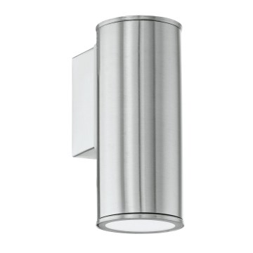 Eglo 33581 - LED RGBW Applique da esterno dimmerabile RIGA 1xGU10/5W/230V 2700-6500K IP44 cromo opaco