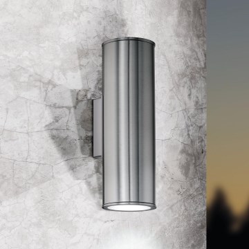 Eglo 33582 - Lampada da parete esterna dimmerabile LED RGBW RIGA 2xGU10/5W/230V IP44