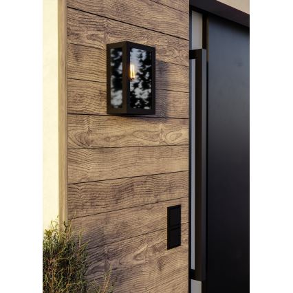 Eglo - Applique da esterno 1xE27/60W/230V IP44, nera