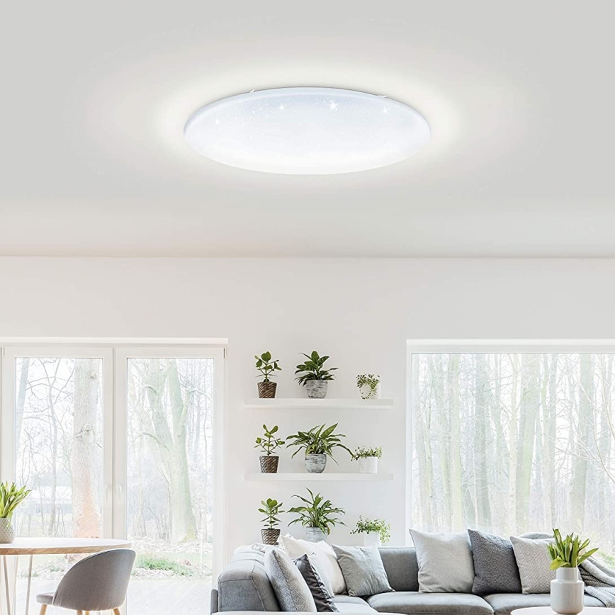 Eglo 33669 - Plafoniera dimmerabile RGBW TOTARI-C LED/43W/230V 2700-6500K bianco + telecomando