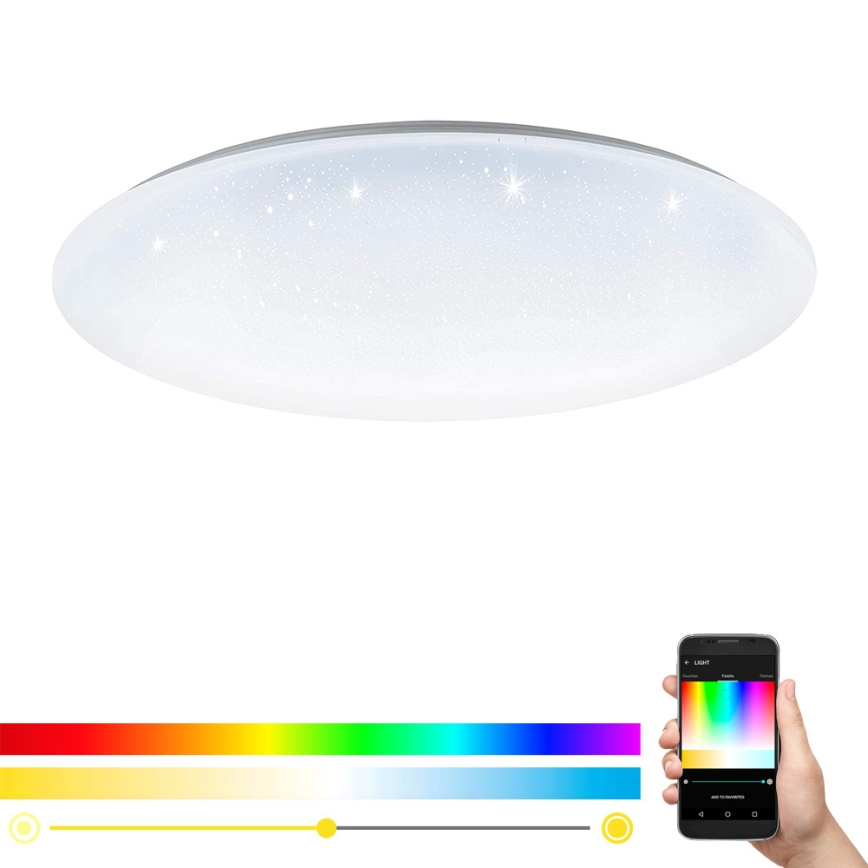 Eglo 33669 - Plafoniera dimmerabile RGBW TOTARI-C LED/43W/230V 2700-6500K bianco + telecomando