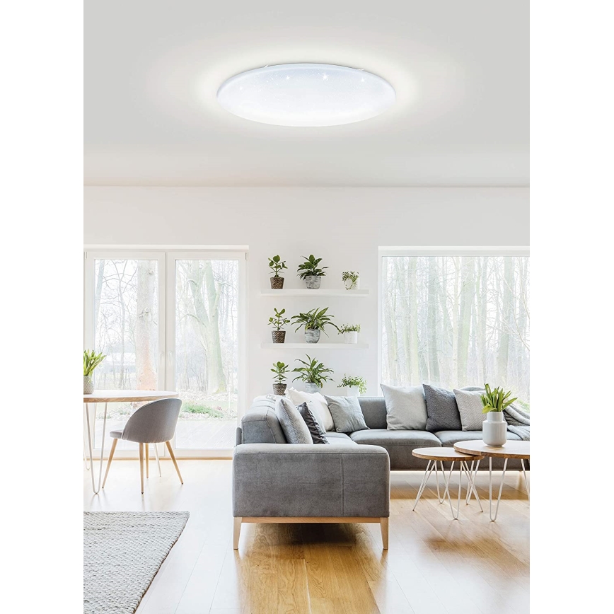 Eglo 33669 - Plafoniera dimmerabile RGBW TOTARI-C LED/43W/230V 2700-6500K bianco + telecomando