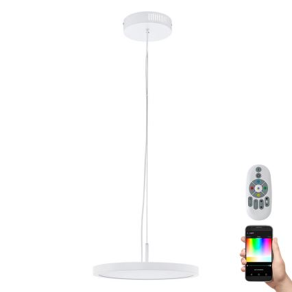 Eglo 33675 - LED RGBW Lampadario dimmerabile a sospensione con filo CERIGNOLA-C LED/21W/230V 2700-6500K + telecomando