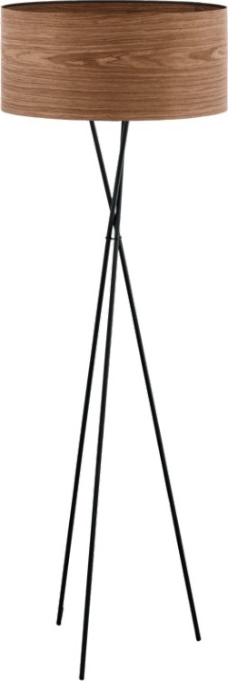 Eglo 33705 - Lampada da terra CANNAFESCA 1xE27/60W/230V marrone/nero