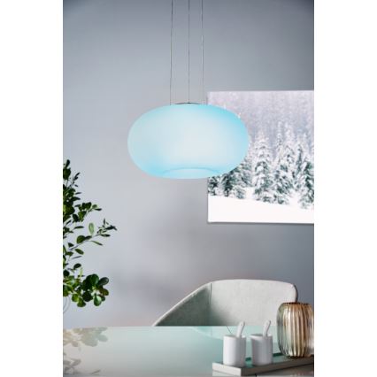 Eglo 33766 - LED RGBW Lampadario dimmerabile a sospensione con filo OPTICA-C LED/22W/230V
