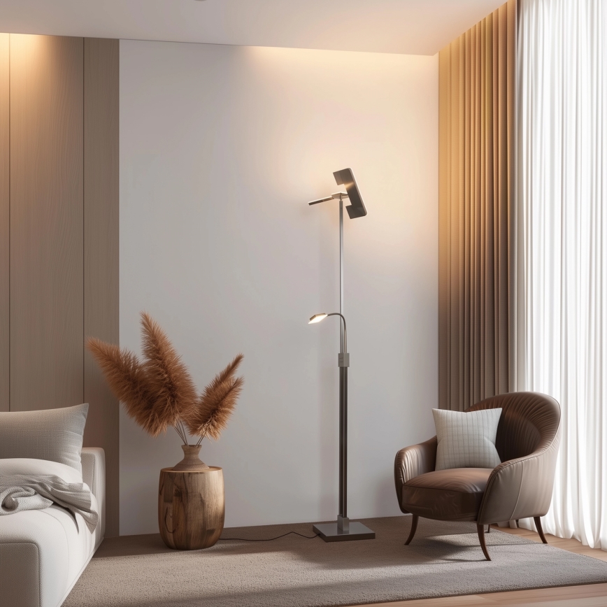 Eglo 33817 - LED Dimmerabile touch lampada con piedistallo SOLANO LED/30W/230V + LED/4W