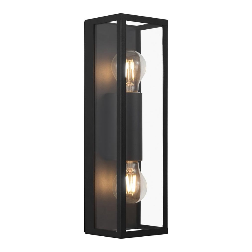 Eglo 33856 - Applique da esterno ALAMONTE 2xE27/60W/230V IP44 nera