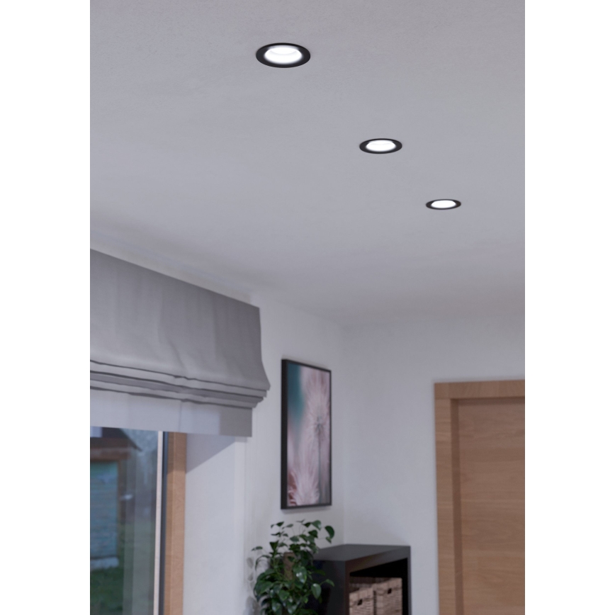 Eglo - Lampada da incasso LED dimmerabile/6W/230V nero