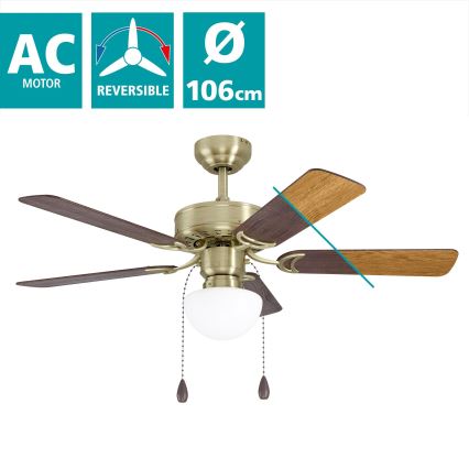 Eglo - Ventilatore da soffitto 1xE27/40W/230V