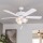 Eglo 35076 - Ventilatore da soffitto LAS PALMAS 3xE27/40W/230V bianco