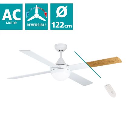 Eglo - Ventilatore da soffitto 2xE27/7W/230V + TC