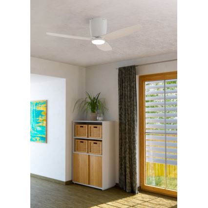 Eglo - Ventilatore da soffitto LED/15W/230V + TC