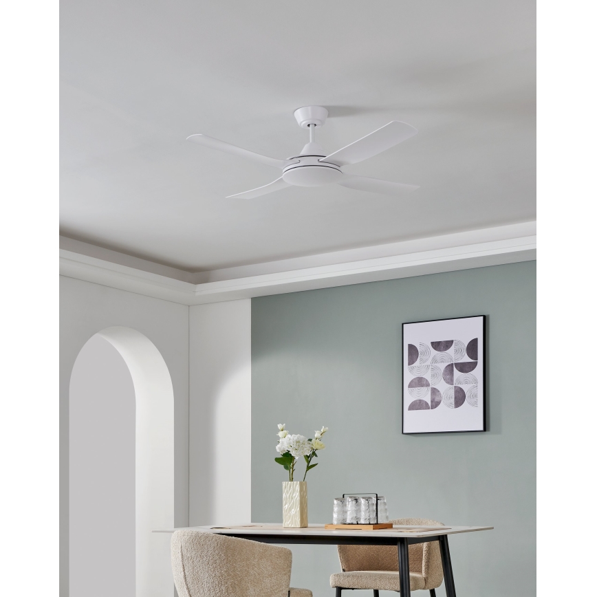 Eglo - Ventilatore da soffitto 52W/230V con telecomando bianco