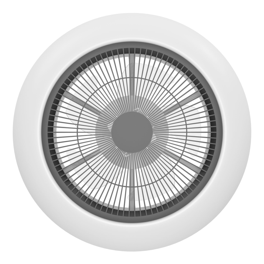 Eglo - Ventilatore da soffitto dimmerabile LED/25,5W/230V bianco/nero + telecomando