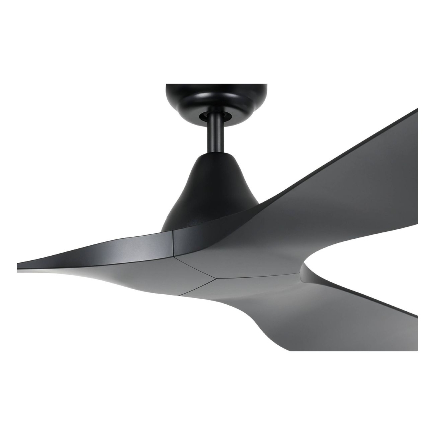 Eglo - Ventilatore da soffitto Ø 132 cm nero + telecomando