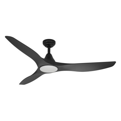 Eglo - Ventilatore da soffitto LED/20W/230V 3000/4000/5000K Ø 132 cm nero + telecomando
