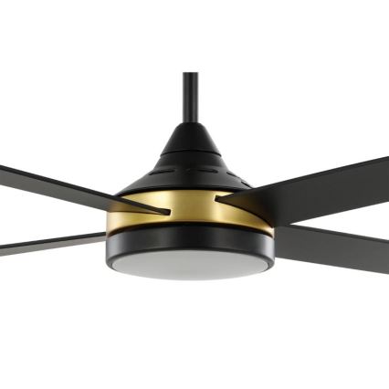 Eglo - Ventilatore da soffitto LED/19W/230V 3000/4000/5000K diam. 122 cm nero + telecomando