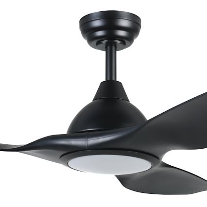 Eglo - LED Dimmerabile ceiling fan LED/16W/230V nero + telecomando