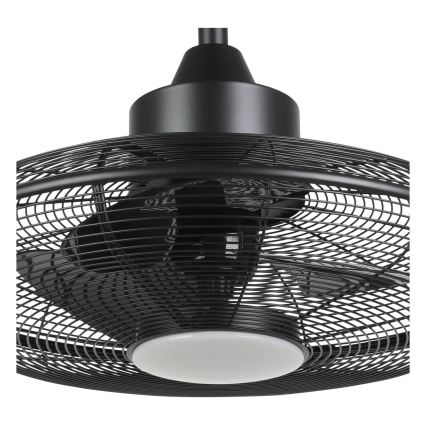 Eglo - Ventilatore da soffitto LED/15W/230V 3000/4000/5000K Ø 53 cm nero + telecomando