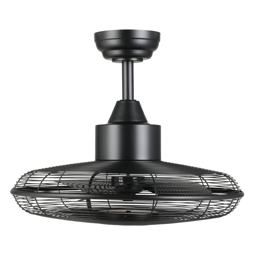 Eglo - Ventilatore da soffitto LED/15W/230V 3000/4000/5000K Ø 53 cm nero + telecomando